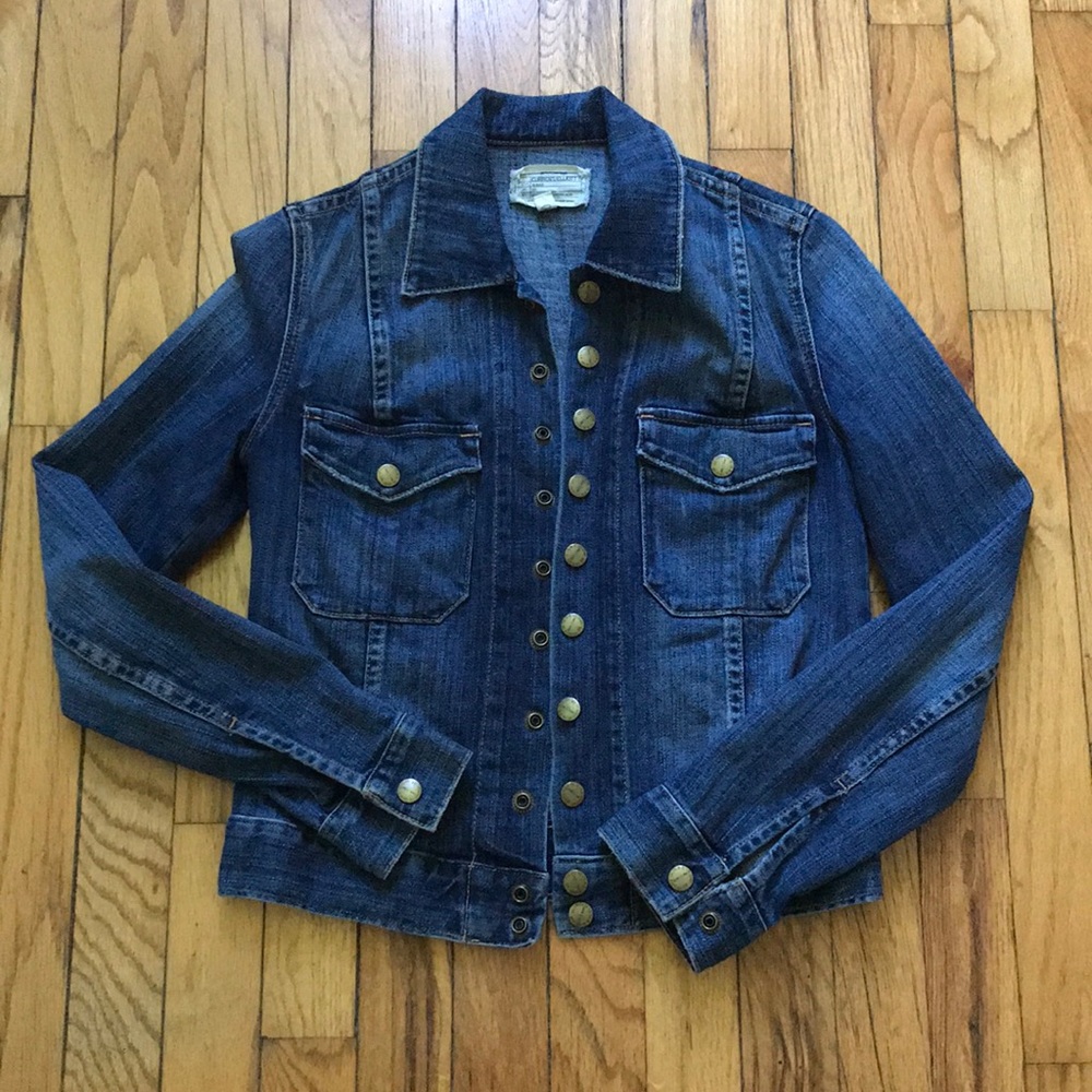 Current/Elliot The Snap Jacket Size: 0 Wash: Loved